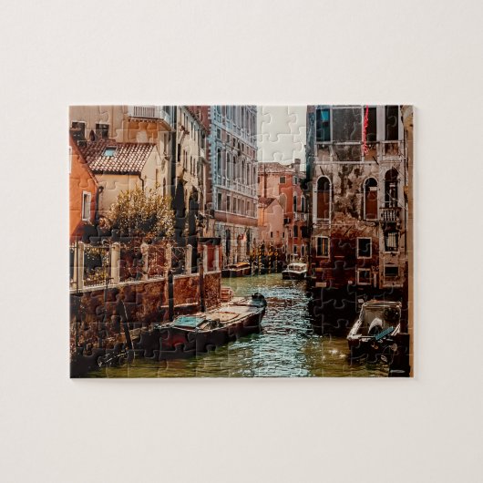 Puzzle Canal de Venise Gondolas en Italie Photo (Horizontal)