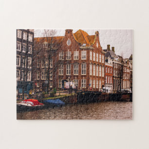 Puzzle Canal et architecture d'Amsterdam