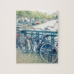 Puzzle Canal et bicyclettes d'Amsterdam