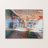 Puzzle Canal romantique de Venise avec pont & bateau, Ita (Horizontal)