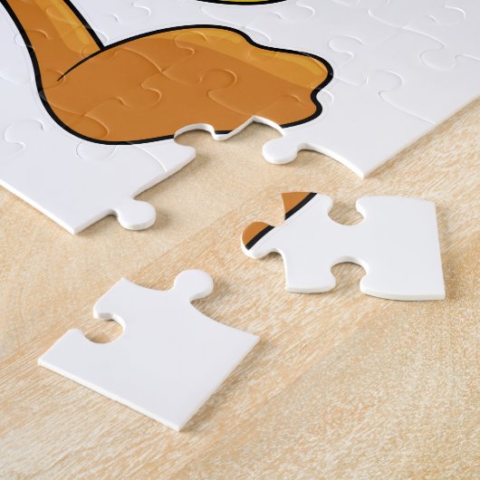 Puzzle Canard à la lecture avec livre (Côté)