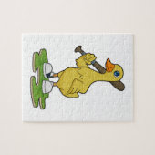 Puzzle Canard au baseball avec batte de baseball (Horizontal)