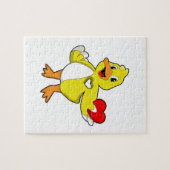 Puzzle Canard avec coeur (Horizontal)