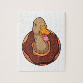 Puzzle Canard avec Donut (Vertical)