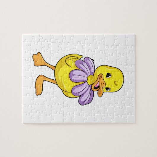 Puzzle Canard avec marguerite (Horizontal)