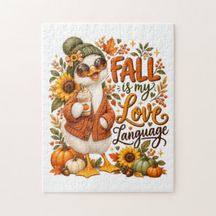 Puzzle Canard cosy d'automne avec latte au curry de citro