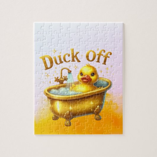 Puzzle Canard de bain drôle (Vertical)