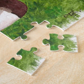 Puzzle Canard de Mallard assis dans la peinture d'herbe,  (Côté)