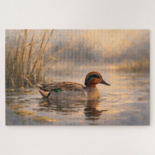 Puzzle Canard de marais | Art de la faune côtière | Puzzl (Horizontal)