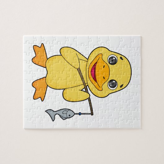 Puzzle Canard de pêche de canard (Horizontal)