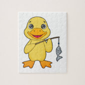 Puzzle Canard de pêche de canard (Vertical)