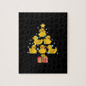 Puzzle Canard en caoutchouc Noël Arbre canard canard Noël (Vertical)