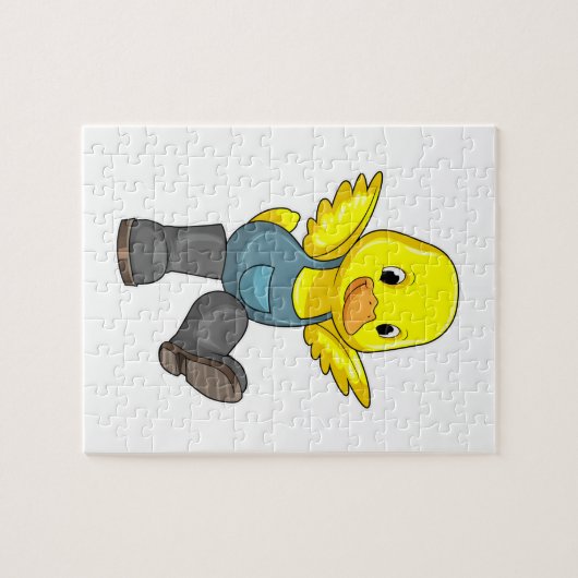 Puzzle Canard en fermier avec des bottes (Horizontal)