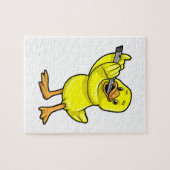 Puzzle Canard en musique avec Flûte (Horizontal)