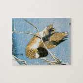 Puzzle Canard sauvage Nage neige Laden Reeds par Hiroshig (Horizontal)
