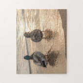 Puzzle Canards au coucher du soleil (Vertical)