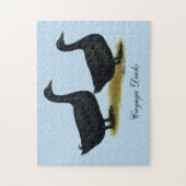 Puzzle Canards : Cayugas noirs (Vertical)