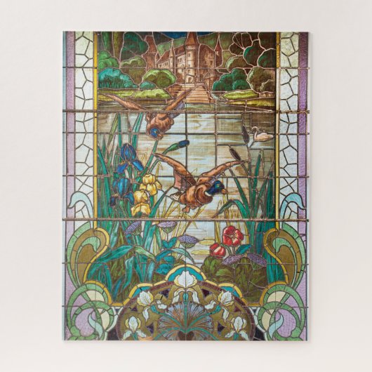 Puzzle Canards colverts en verre (Vertical)