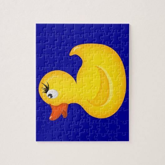 Puzzle Canards jaunes en caoutchouc (Vertical)