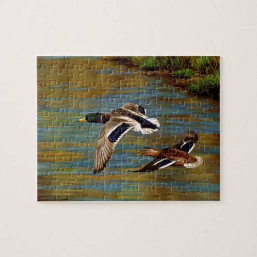 Puzzle Canards-Majards Survolant L'Étang (Horizontal)