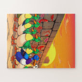 Puzzle Canards se promenant le long d'un sentier pour enf (Horizontal)