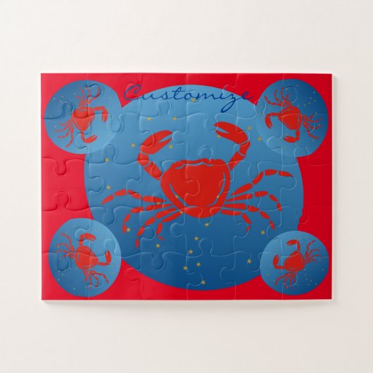 Puzzle Cancer Crabe Zodiac Thunder_Cove (Horizontal)