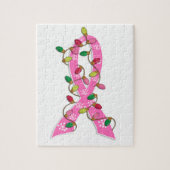 Puzzle Cancer du sein - Éclairage de Noël Ruban (Vertical)