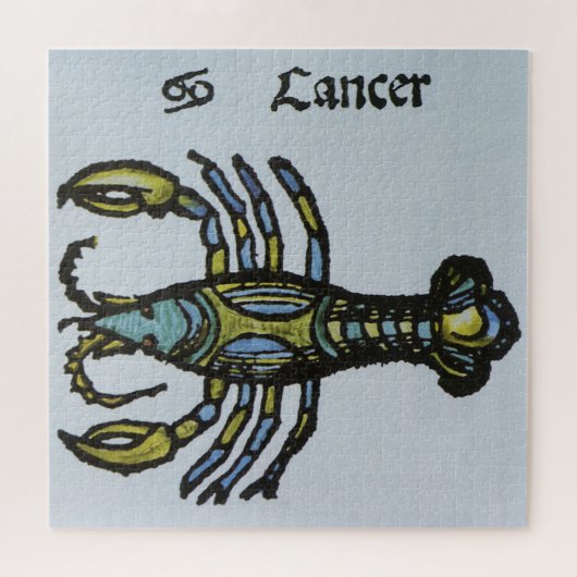 Puzzle Cancer le Crabe, Ancien Signe du Zodiaque (Horizontal)