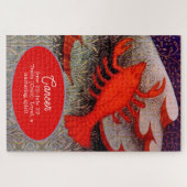 Puzzle Cancer le crabe signe zodiaque fête d'anniversaire (Horizontal)