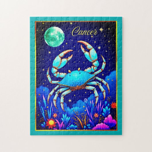 Puzzle Cancer the Crab Zodiac Sign (Vertical)