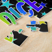 Puzzle "CANDICE" Prénom, Amusant "HEUREUX ANNIVERSAIRE" (Côté)