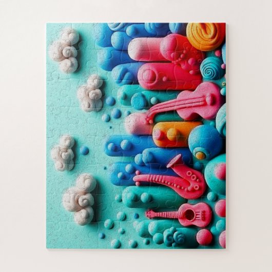 Puzzle Candy Colored Instruments (Vertical)