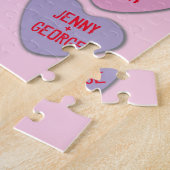 Puzzle Candy Hearts messages personnalisés Valentine (Côté)