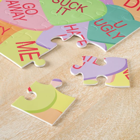 Puzzle Candy Hearts Motif - SFW (Côté)