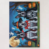 Puzzle Cane Corso Chiens Citrouille Halloween Funny (Vertical)