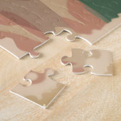 Puzzle Caniche blanc adorable avec noeud papillon (Côté)
