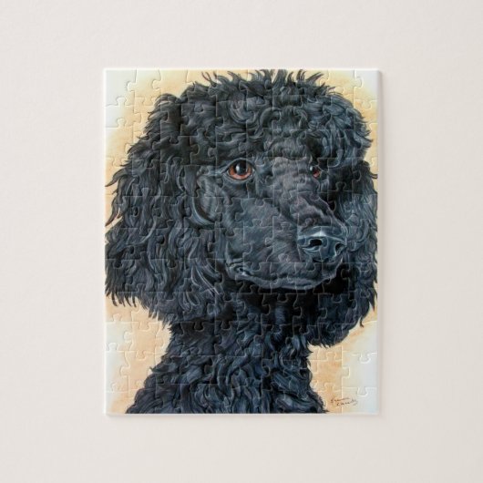 Puzzle Caniche noir (Vertical)