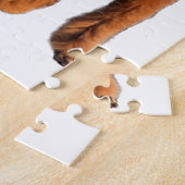 Puzzle caniche rouge (Côté)