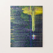 Puzzle Canoë au Québec Canada. (Vertical)