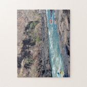 Puzzle Canoë de Jigsaw sur le fleuve Zambezi. (Vertical)