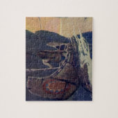 Puzzle Canoë indien vintage pagayage Sun Classic (Vertical)