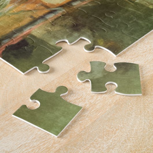 Puzzle Canoë manipulé par les Voyageurs traversant une ca (Côté)