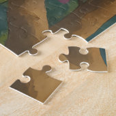 Puzzle Canopée de printemps - Arbre en fleurs et peinture (Côté)