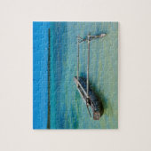 Puzzle Canot Outrigger en mer peu profonde (Vertical)