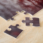 Puzzle Canot Rouge Sur Le Lac D'Automne (Côté)