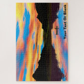 Puzzle Canot Sur Sunset Lake (Vertical)