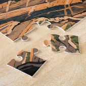 Puzzle Canyon Noir Du Parc National Gunnison Art (Côté)