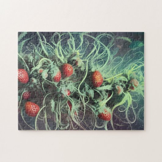 Puzzle Caoutchouc de fraise Cannabis (Horizontal)