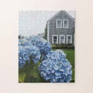 Puzzle Cape Cod Hydrangea Nautical Classic Summer Cottage