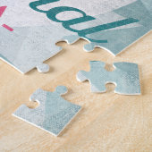 Puzzle Cape Coral Florida Flamant rose rose Retro (Côté)